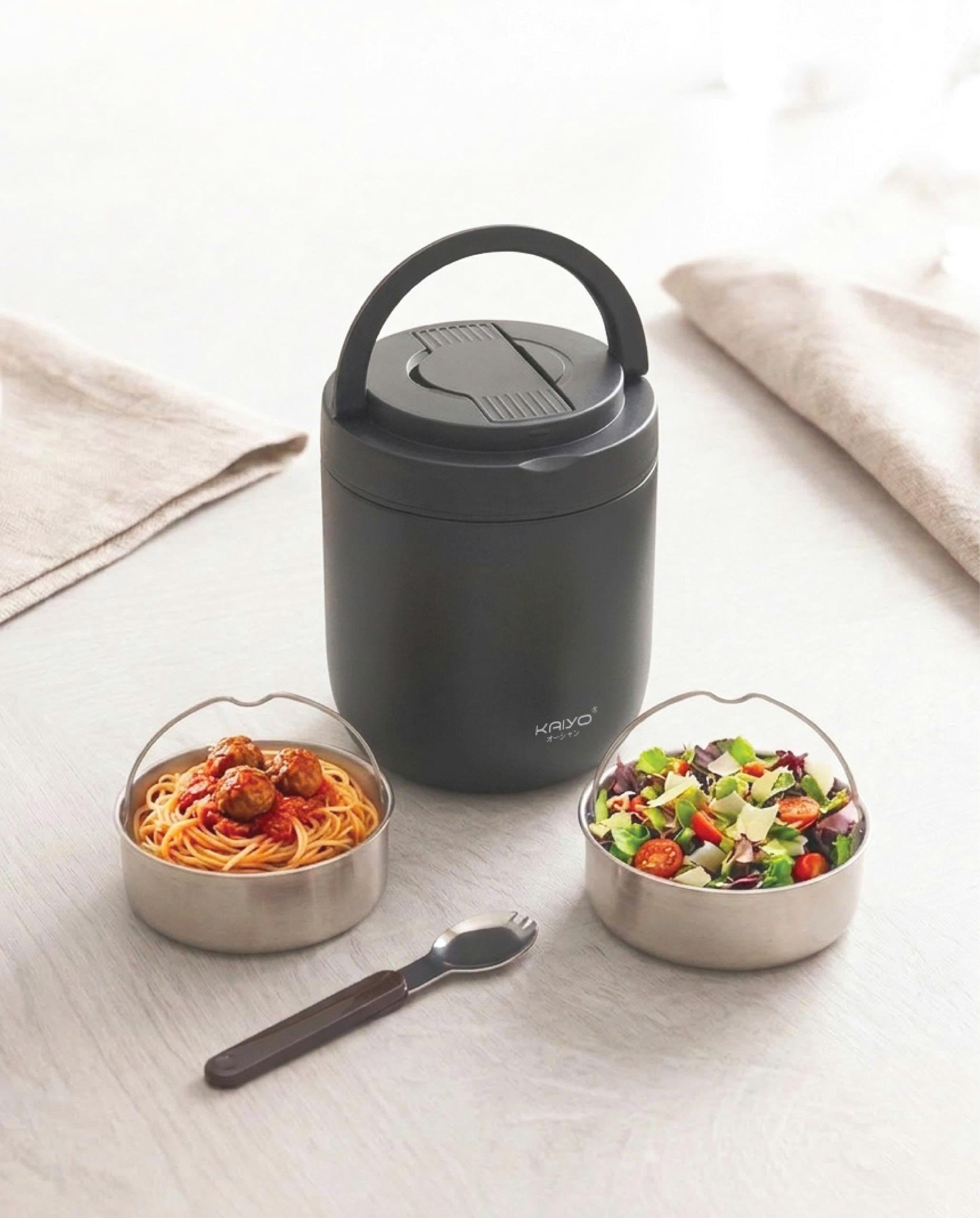 Cặp Lồng Giữ Nhiệt 3 Ngăn Kaiyo 1.3L: Bữa Trưa Nóng Sốt, Tiện Lợi Suốt 8H!