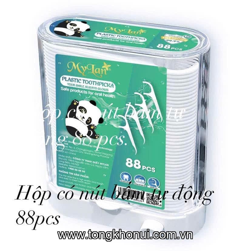 Tăm Chỉ Nha Khoa MYLAN Hộp Tự Động: Tiện Lợi, Tái Sử Dụng – Vệ Sinh Răng Miệng Chuẩn Mới!