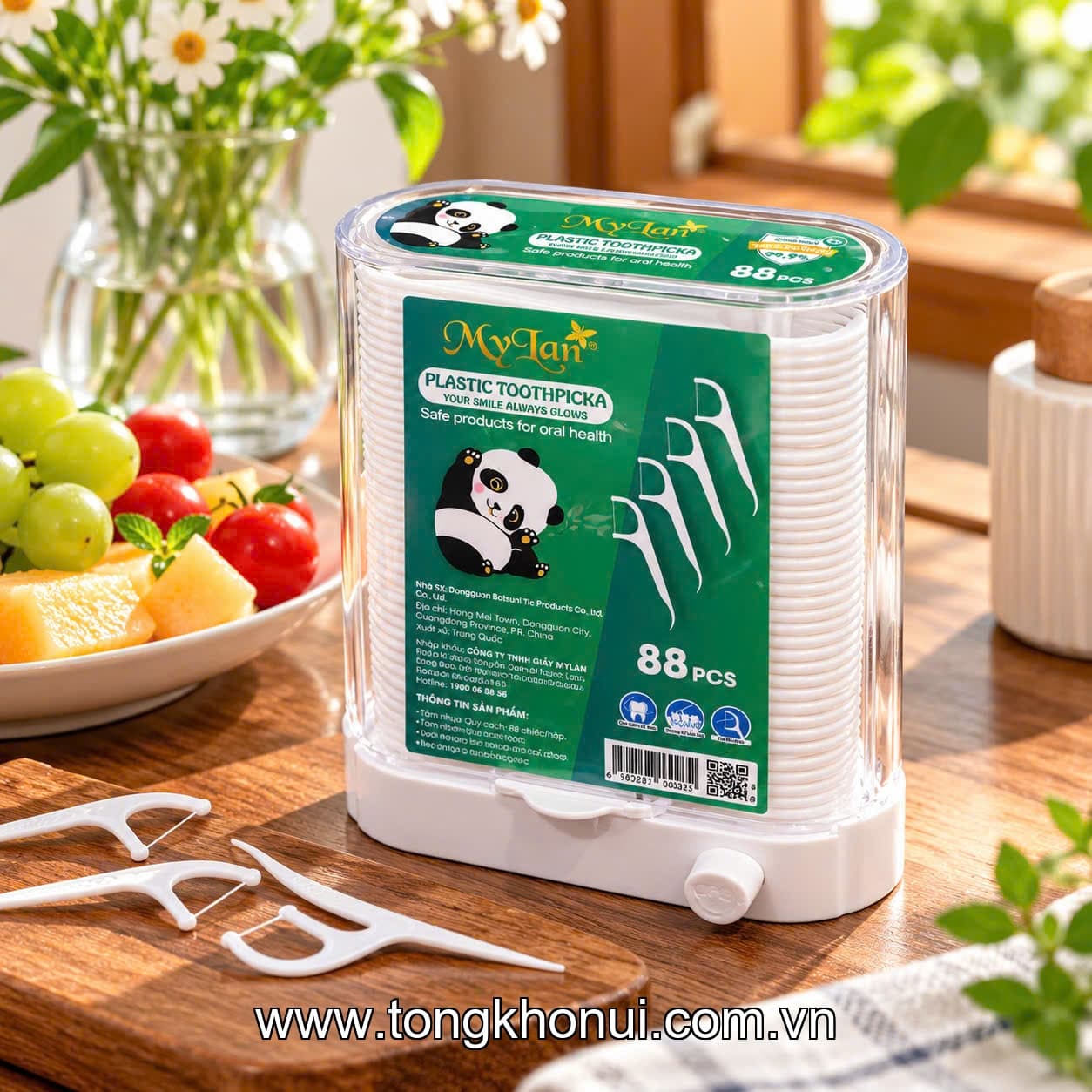 Tăm Chỉ Nha Khoa MYLAN Hộp Tự Động: Tiện Lợi, Tái Sử Dụng – Vệ Sinh Răng Miệng Chuẩn Mới!