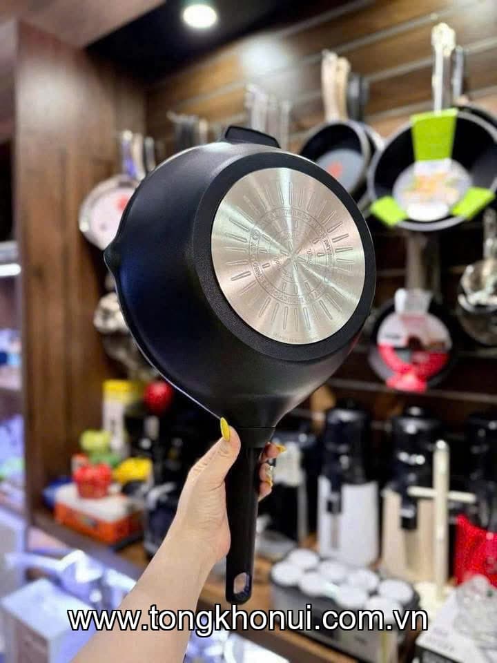 💥 Nâng Tầm Bếp Việt: Chảo Đúc Tefal Robusto Sâu Lòng Đa Năng, Bền Bỉ!